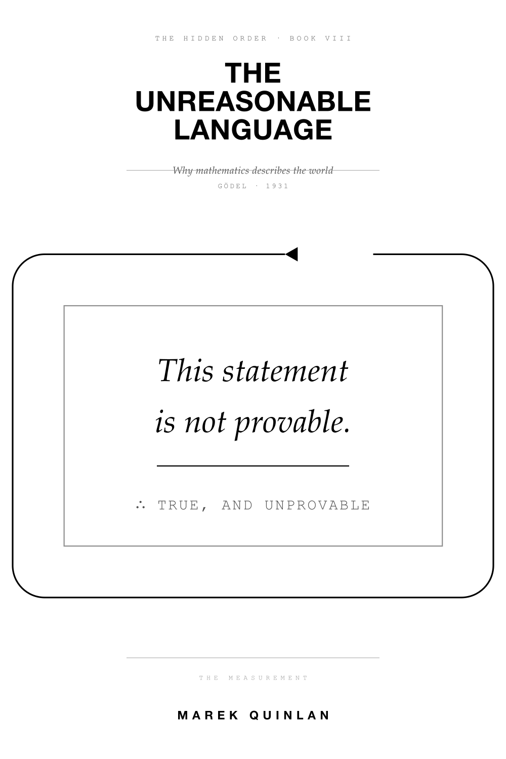 Cover of The Unreasonable Language by Marek Quinlan